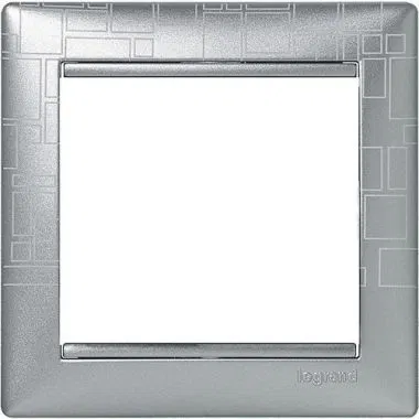 Рамка 1-м Valena алюм. модерн (блист.) IEK 694356 Legrand (группа IEK)