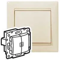 Выключатель 2-кл. СП Valena 10А IP31 с подсветкой механизм сл. кость (DIY-упак.) IEK 695630 Legrand (группа IEK)