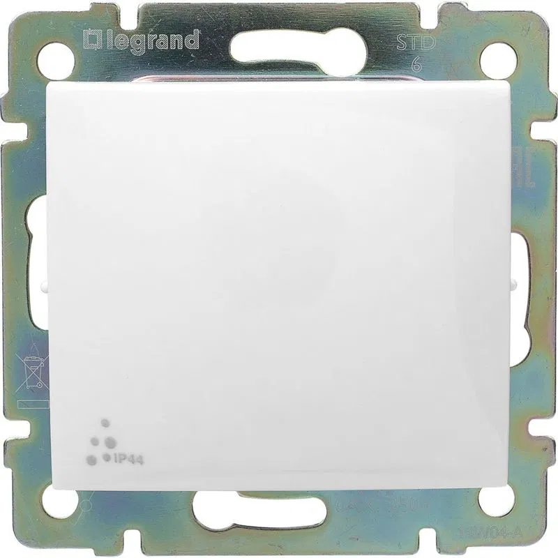 Переключатель проходной 1-кл. СП Valena 10А IP44 250В механизм сл. кость IEK 774106 Legrand (группа IEK)