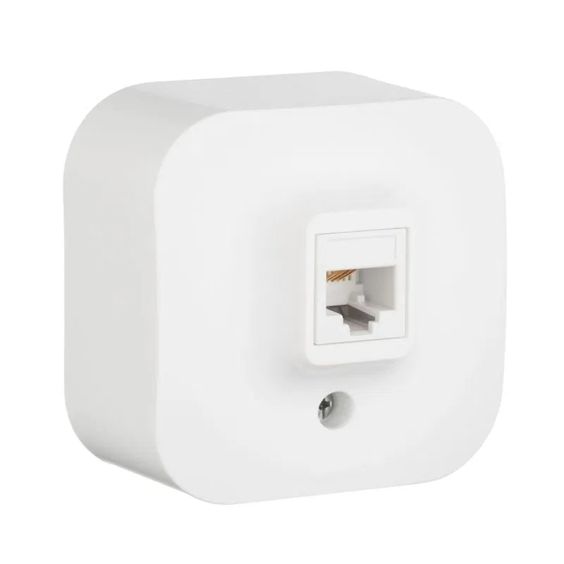Розетка телефонная 1-м ОП Quteo RJ11 бел. IEK 782214 Legrand (группа IEK)