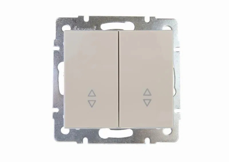 Переключатель проходной 2-кл. СП Rain IP20 крем. LEZARD 703-0388-106