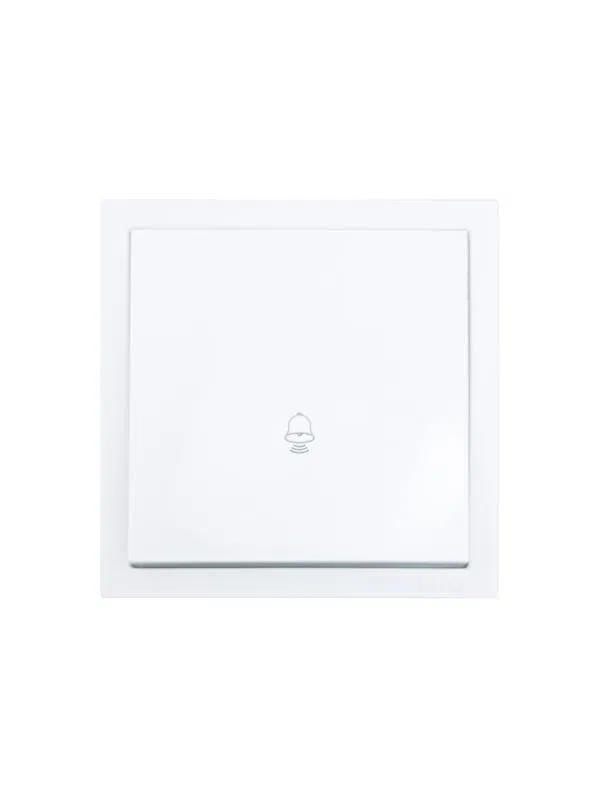 Кнопка звонка СП ZIMA IP20 безвинт. зажим бел. LEZARD 704-0288-103QC