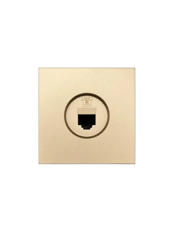 Розетка телефонная евро СП ZIMA IP20 зол. LEZARD 704-3688-137