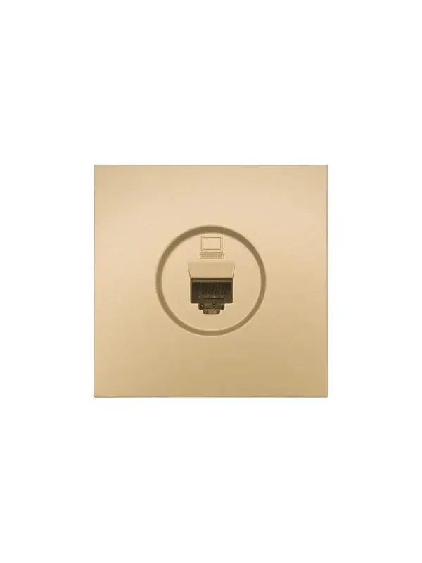 Розетка компьютерная 1-мест. СП ZIMA IP20 зол. LEZARD 704-3688-139