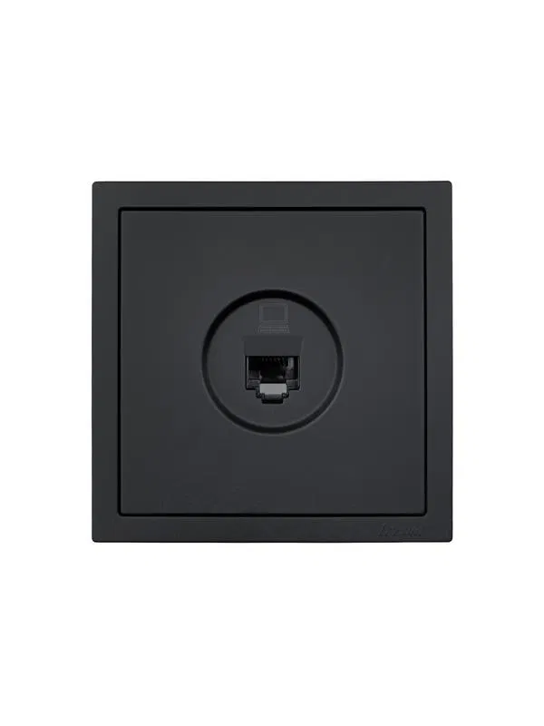 Розетка компьютерная 1-мест. СП ZIMA IP20 черн. бархат LEZARD 704-4288-139