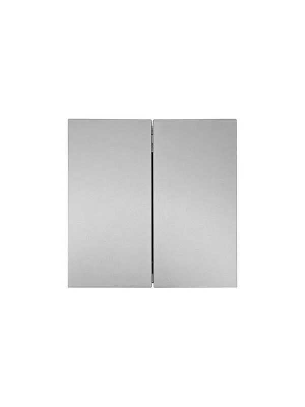 Выключатель 2-кл. СП ZIMA IP20 10А безвинт. зажим сер. матов. LEZARD 704-7488-101QC