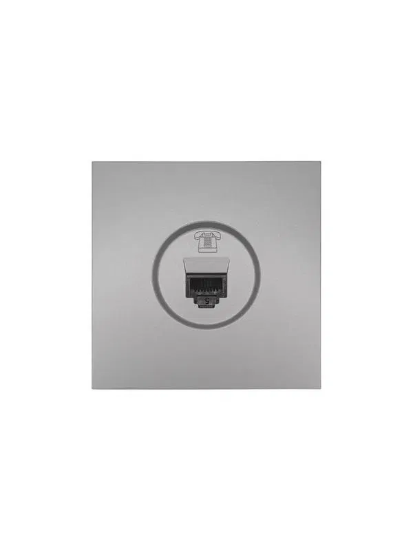 Розетка телефонная евро СП ZIMA IP20 сер. матов. LEZARD 704-7488-137