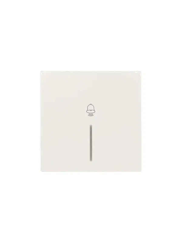 Кнопка звонка с индик. СП ZIMA IP20 безвинт. зажим слон. кость LEZARD 704-9088-108QC