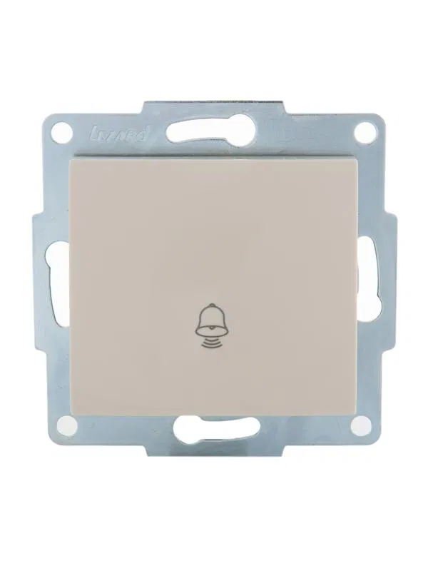 Механизм кнопки звонка 1-кл. 1п СП Karina 10А IP20 крем. LEZARD 707-0388-103