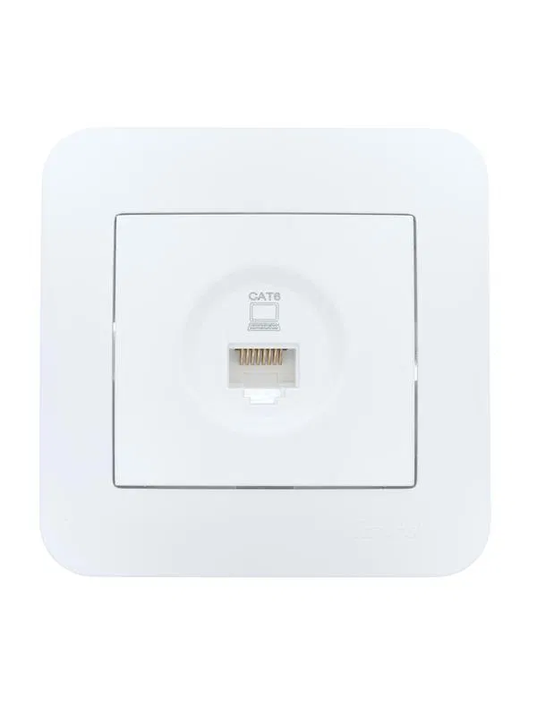 Розетка компьютерная 1-м СП ASTI IP20 RJ45 в сборе Cat 6e бел. LEZARD 7081-0202-140