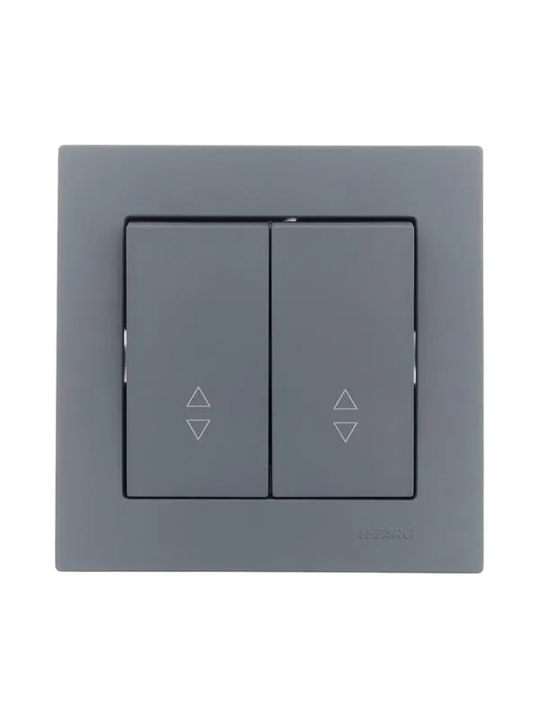 Переключатель проходной 2-кл. СП Vesna механизм графит LEZARD 742-3488-106