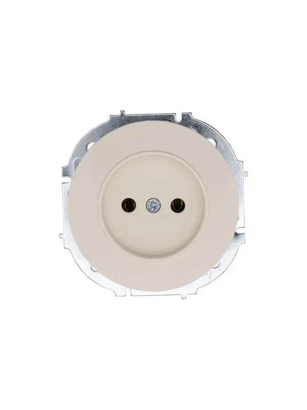 Розетка 1-м СП OSEN без заземл. ПБТ механизм сл. кость LEZARD 743-9088-121B