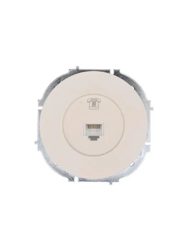 Розетка телефонная СП OSEN RJ11 евро механизм сл. кость LEZARD 743-9088-137