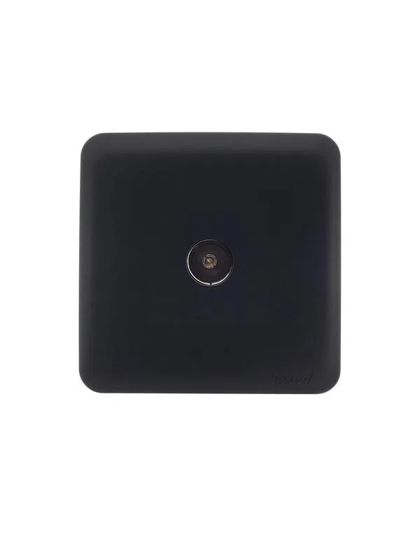 Розетка телевизионная оконечная TV ОП VIOLA IP20 черн. бархат LEZARD 751-4200-130