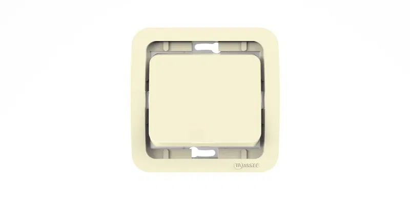 Переключатель проходной 1-кл. СП Mimoza 10А IP20 без вставки крем. Makel 32005