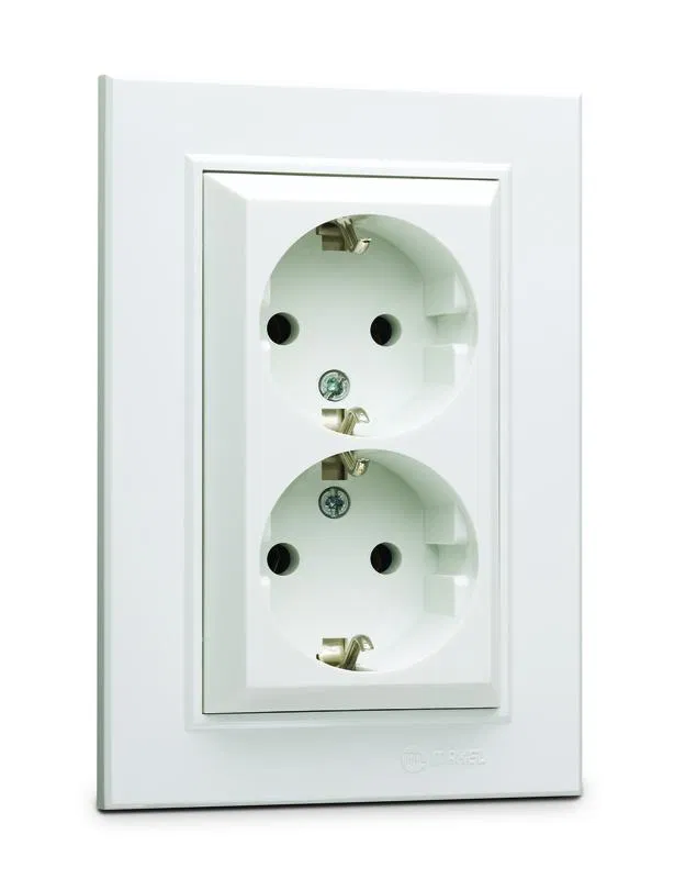 Розетка 2-я с/з СП Karea 16А IP20 бел. Makel 56001082