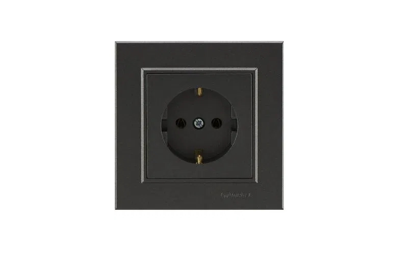 Розетка с/з СП Karea 16А IP20 дым. керамика Makel 56050008