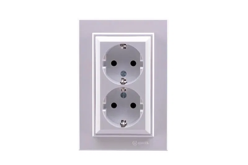 Розетка 2-я с/з СП Karea 16А IP20 жемчуж. Makel 56100082