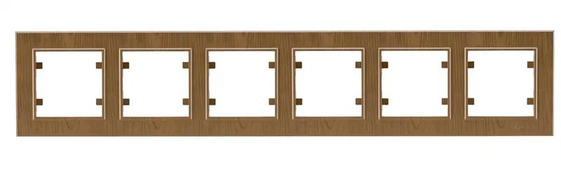 Рамка 6-м Karea горизонт. дуб Makel 56101706