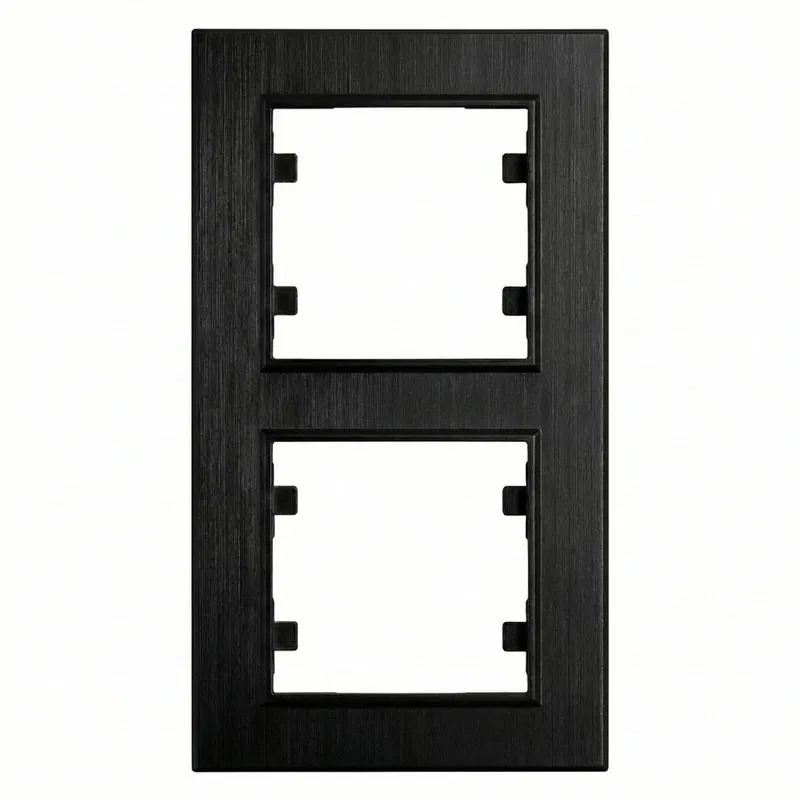 Рамка 2-м вертикальная Karea LINE черн. Makel 86054707