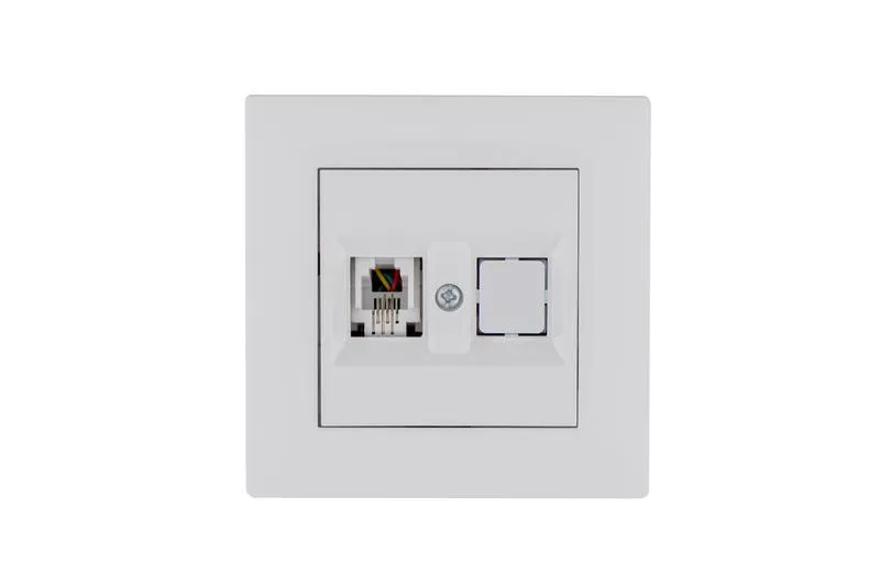 Розетка компьютерная CAT 5+гнездо Karea RIZZ бел. Makel 88001035