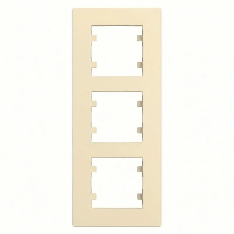 Рамка 2-м вертикальная Karea RIZZ крем. Makel 88010708