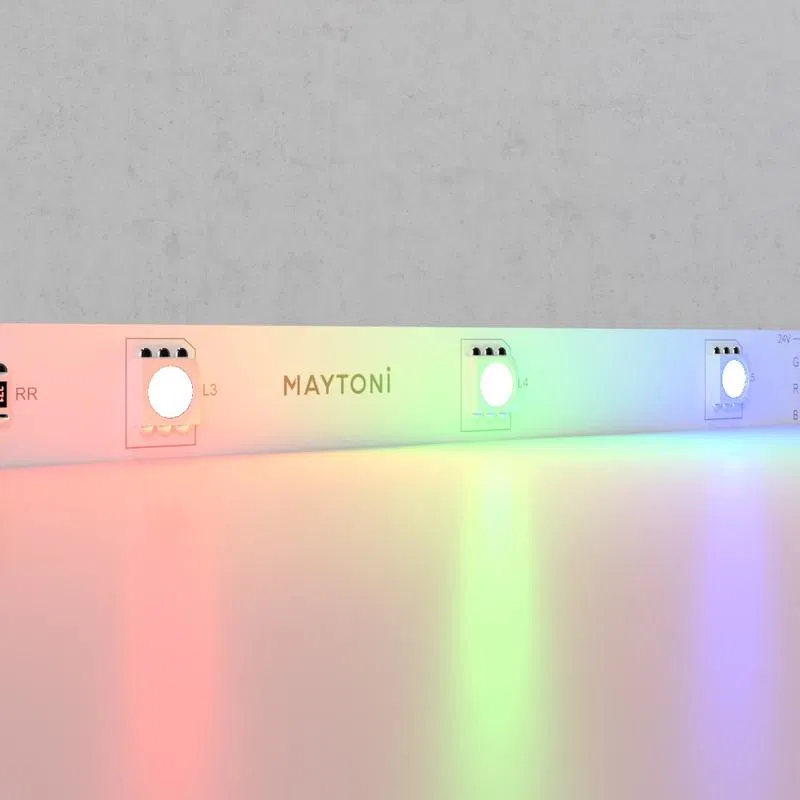 Лента светодиодная 24В 5050 7.2Вт/м RGB IP20 (уп.5м) Maytoni 10166