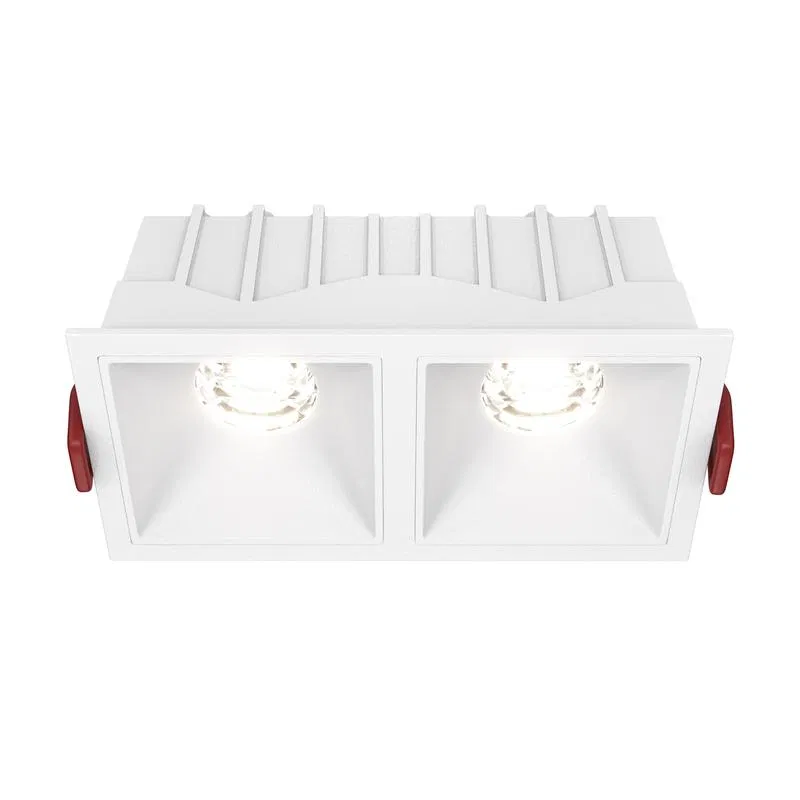 Светильник Alfa LED 2х10Вт 4000К 36град. встраив. Maytoni DL043-02-10W4K-SQ-W