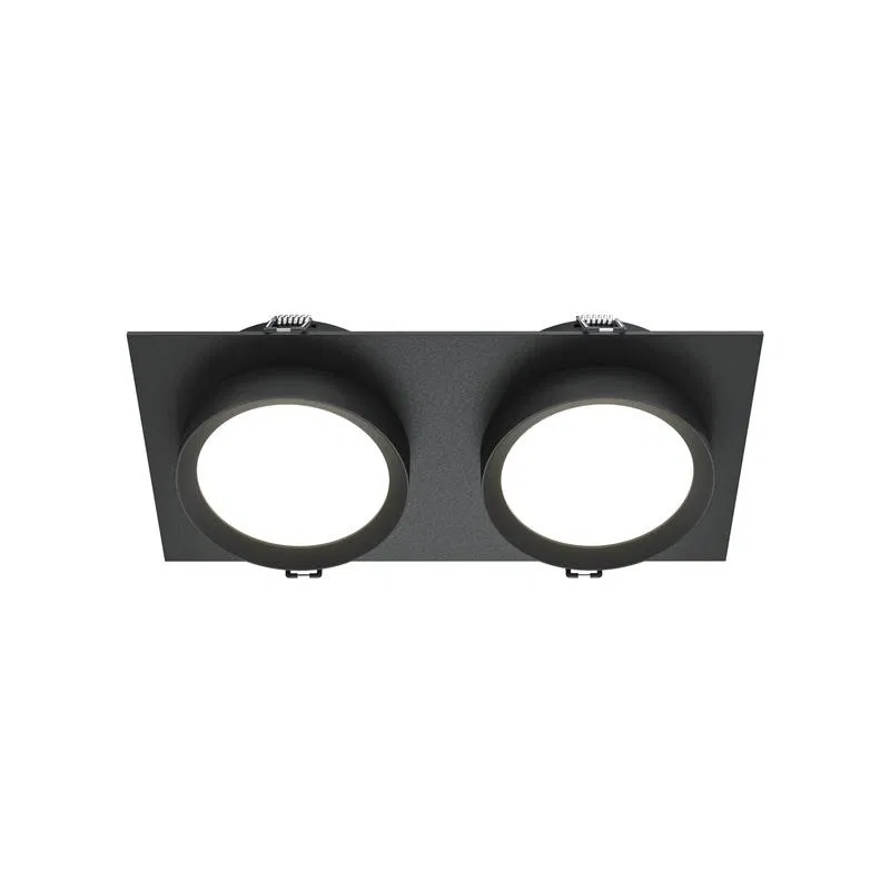 Светильник встраиваемый Hoop GX53 2х12Вт Maytoni DL086-02-GX53-SQ-B