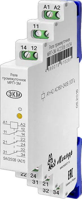 Реле промежуточное МРП-3М AC230В УХЛ2 (спец.) Меандр A8302-19910307
