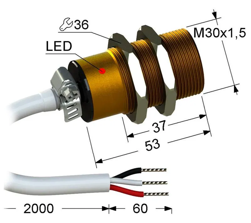 Выключатель бесконтактный PS2A-30M53-10B11-Z (ВБ2А.30М.53.10.1.1.Z) МЕГА-К A8010-34129580