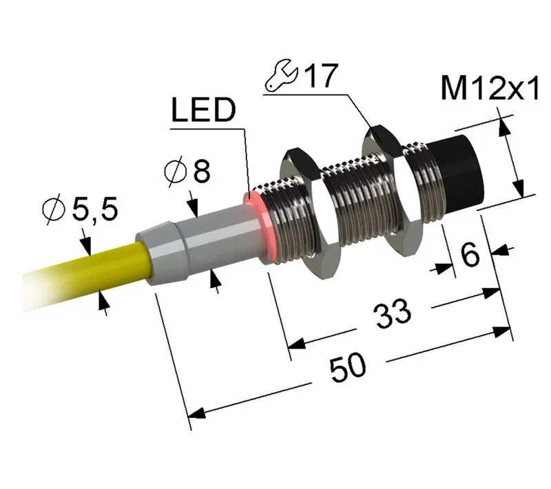 Выключатель бесконтактный PS2-12M50-8N11-Z МЕГА-К A8010-79680381