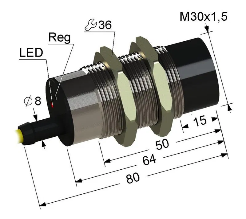 Выключатель бесконтактный PS1-30M80-20N84-Z (ВБ1.30М.80.20.8.4.Z) МЕГА-К A8010-79689537