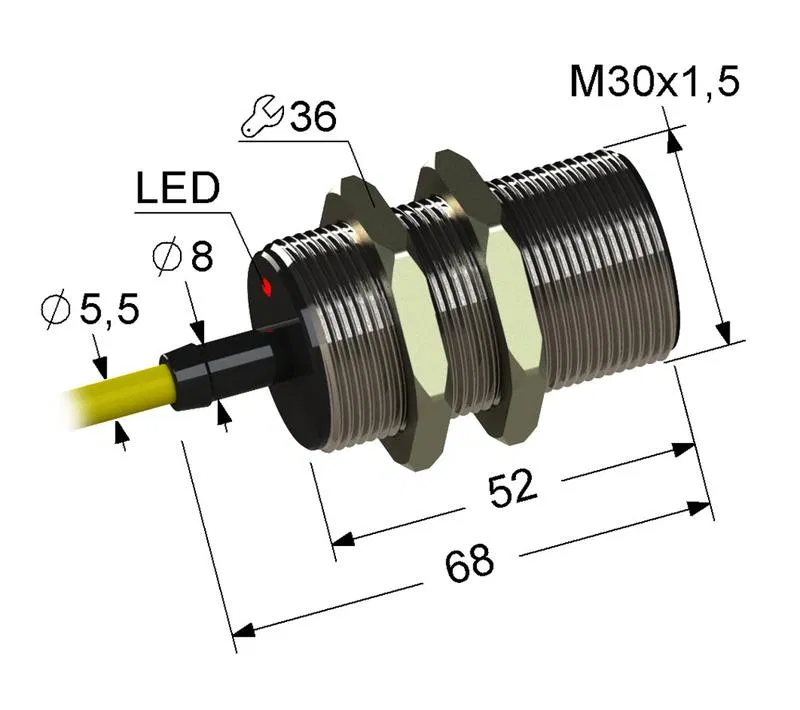 Выключатель бесконтактный PS2-30M68-10B11-Z (ВБ2.30М.68.10.1.1.Z) МЕГА-К A8010-80087033