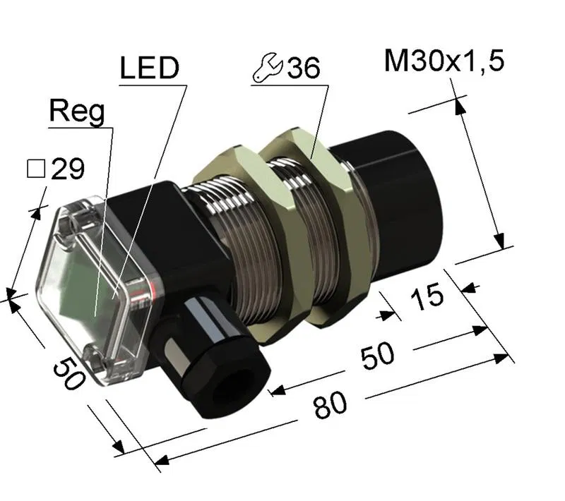 Выключатель бесконтактный PS2RT-30M80-15N11-B (ВБ2ЧT.30М.80.15.1.1.B) МЕГА-К A8010-80087545