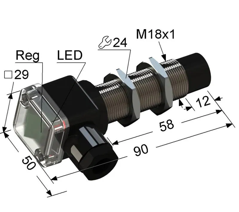 Выключатель бесконтактный PS1-18M90-15N61-B (ВБ1.18М.90.10.2.1.В) МЕГА-К A8010-T200058735