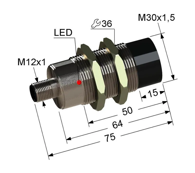 Выключатель бесконтактный PS2-30M75-15N61-C4 (ВБ2.30М.75.15.6.1.C4) МЕГА-К A8010-T2119405229