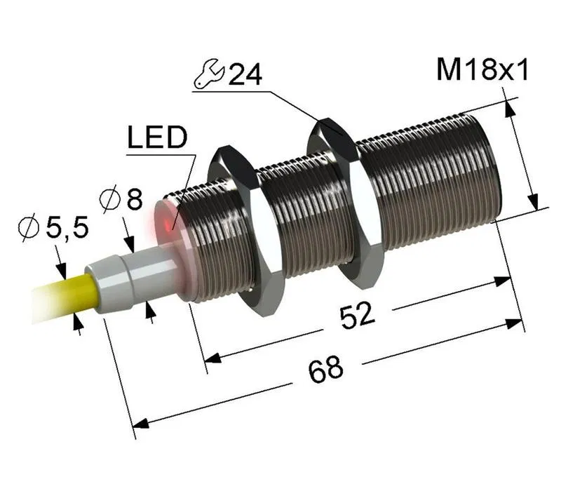 Выключатель бесконтактный PS2-18M68-8B51-Z (ВБ2.18М.68.5.5.1.Z) МЕГА-К A8010-T36600763
