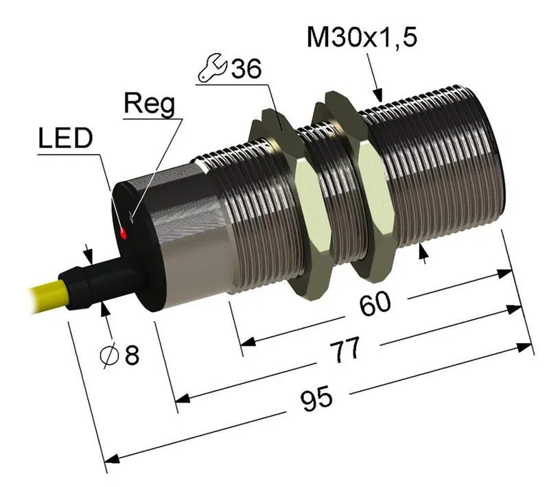 Выключатель бесконтактный PS2RT-30M95-10B74-Z (ВБ2ЧТ.30М.95.10.7.4.Z) МЕГА-К A8010-T61099620