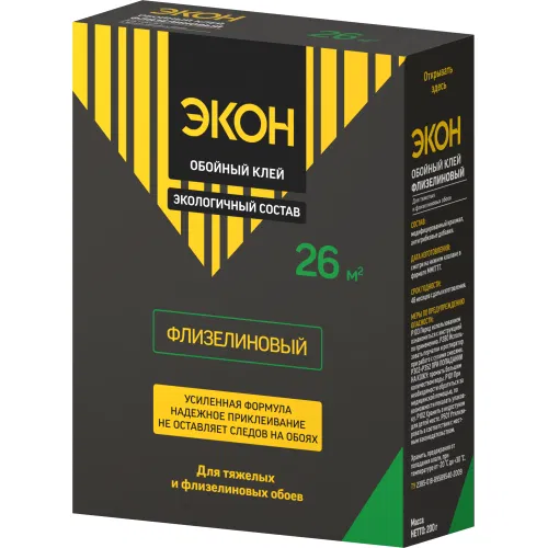 Клей обойный ЭКОН Флизелиновый 200г Момент Б0023059