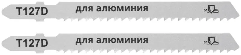 Полотно для эл. лобзика T127D по алюминию и пластику HSS 100мм (уп.2шт) MOS 40823М