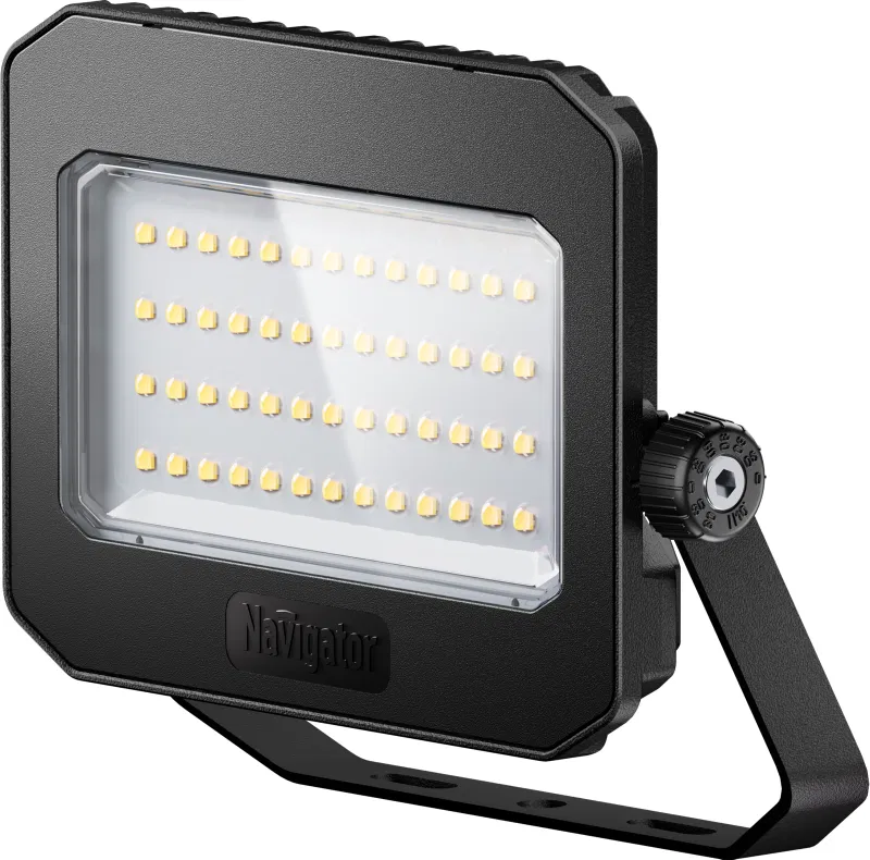 Прожектор светодиодный 95 630 NFL-04-50-6.5K-BL-D40-LED 50Вт 6500К IP65 5000лм черн. NAVIGATOR 95630