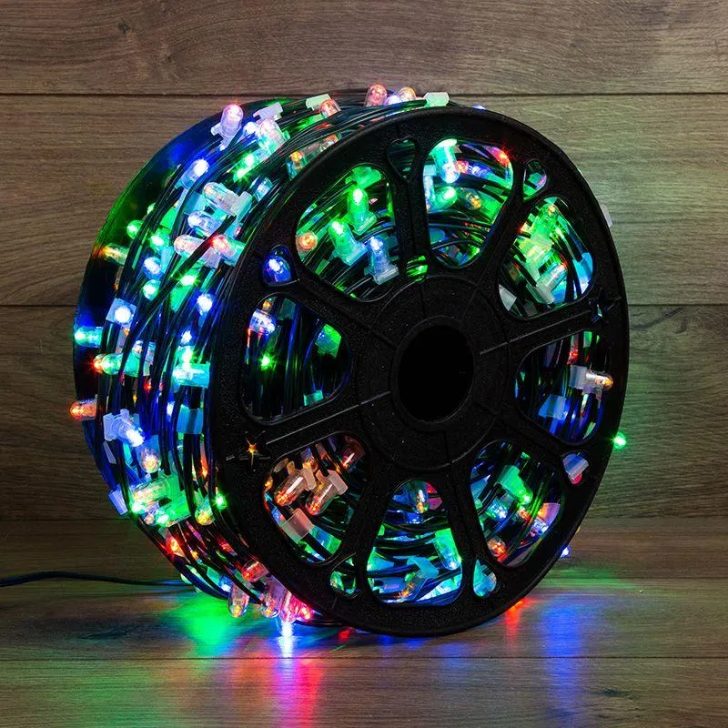 Гирлянда светодиодная "LED ClipLight" 1.5м 665LED мультиколор 80Вт 12В IP65 (уп.100м) Neon-Night 325-129