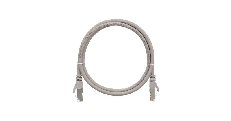 Патч-корд кат.5E F/UTP 4х2х26AWG patch CU PVC нг(А) 2м сер. NIKOMAX NMC-PC4SD55B-020-GY