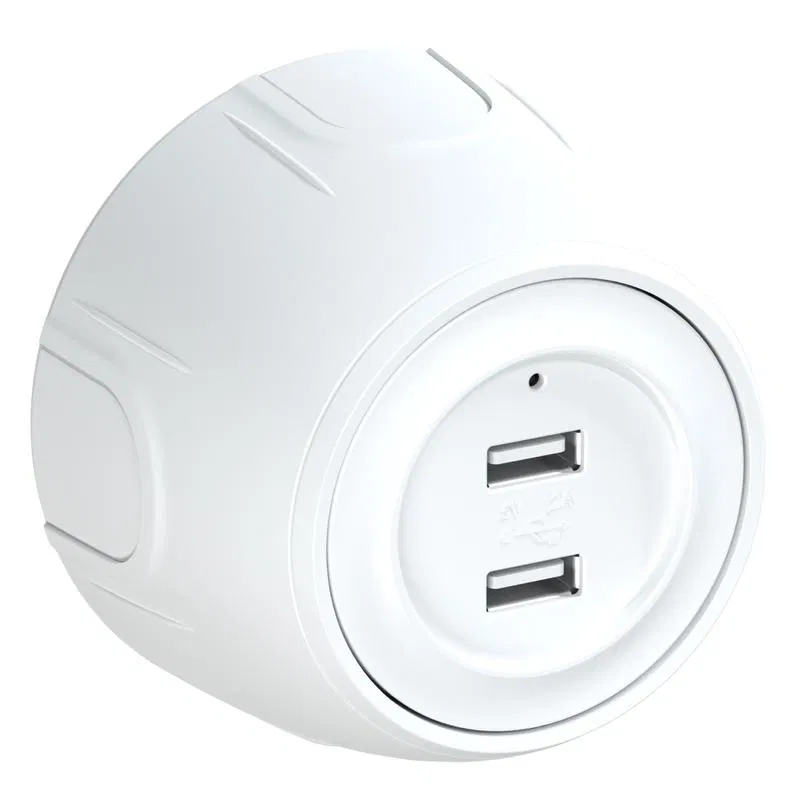 Розетка USB 2-м Rotondo с подсветкой бел. OneKeyElectro 7700896