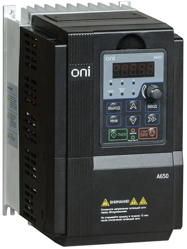 Преобразователь частоты A650 380В 3Ф 7.5кВт 17А C1667:C13885ONI A650-33E075T ONI