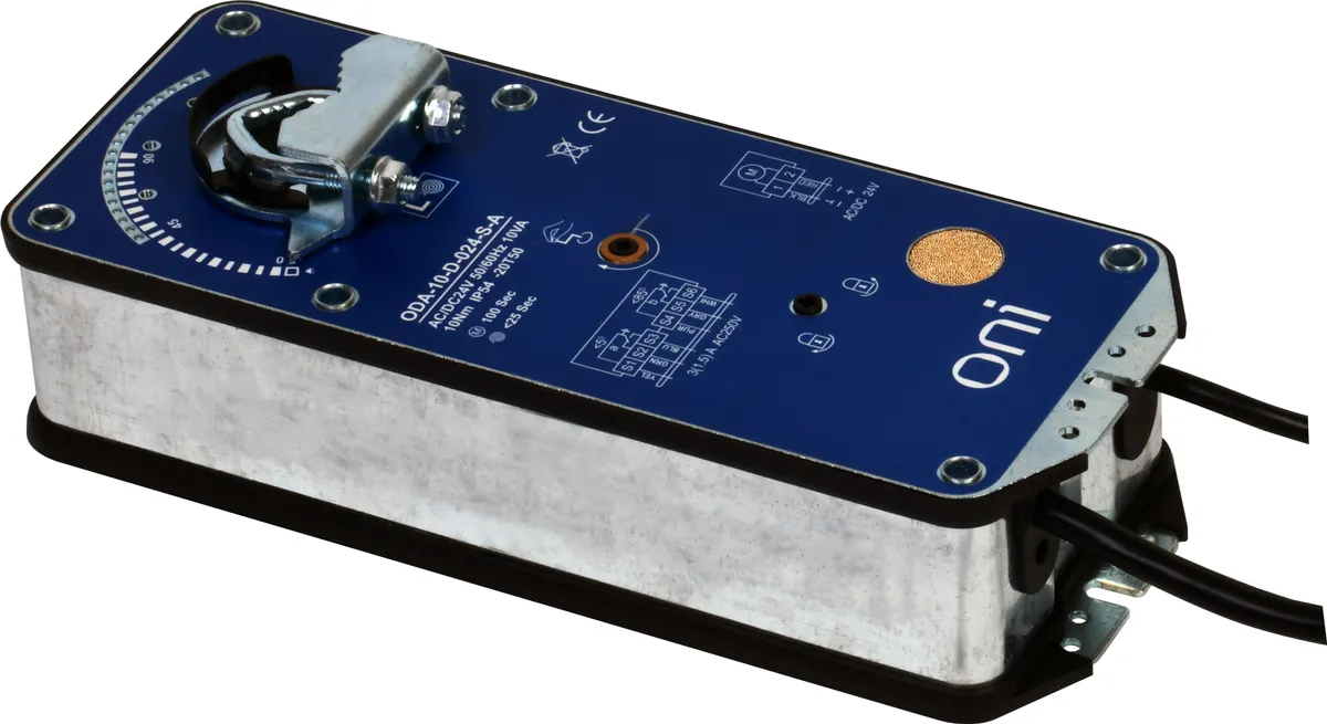 Привод заслонки 5Нм 24В AC/DC регулир. с пружиной ONI ODA-05-M-024-S