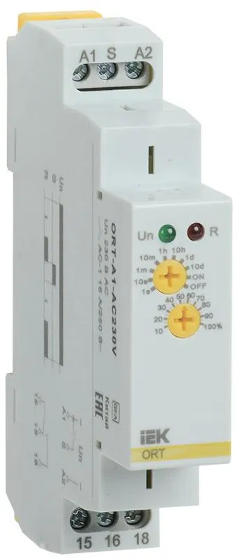Реле задержки включения ORT 1 контакт 230В AC IEK ORT-A1-AC230V ONI
