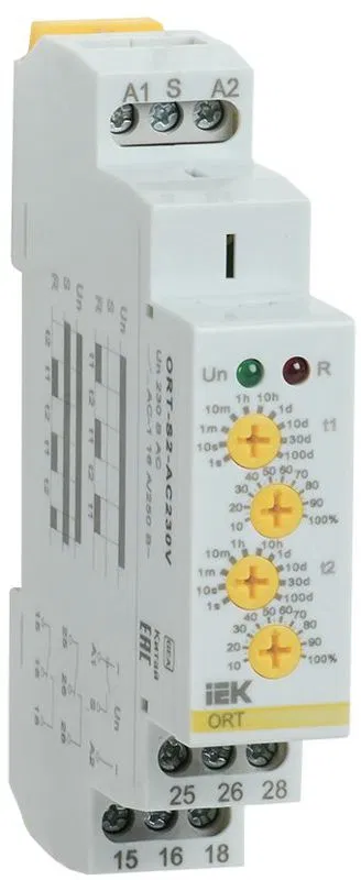 Реле циклическое ORT 2 контакта 230В AC IEK ORT-S2-AC230V ONI