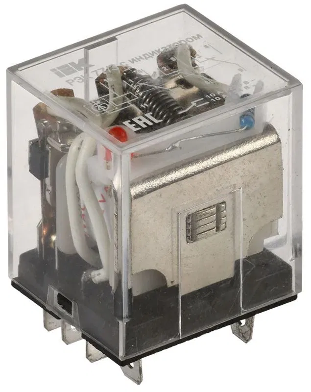 Реле РЭК 77-3(LY3) с инд. 10А 12В DC IEK RRP10-3-10-012D-LED ONI